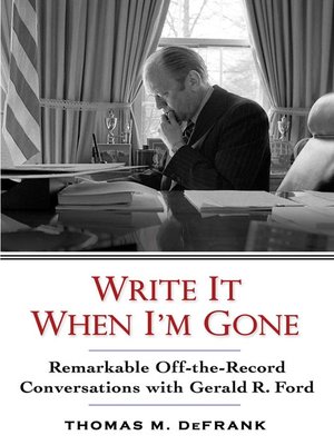 Write It When I'm Gone - ebook